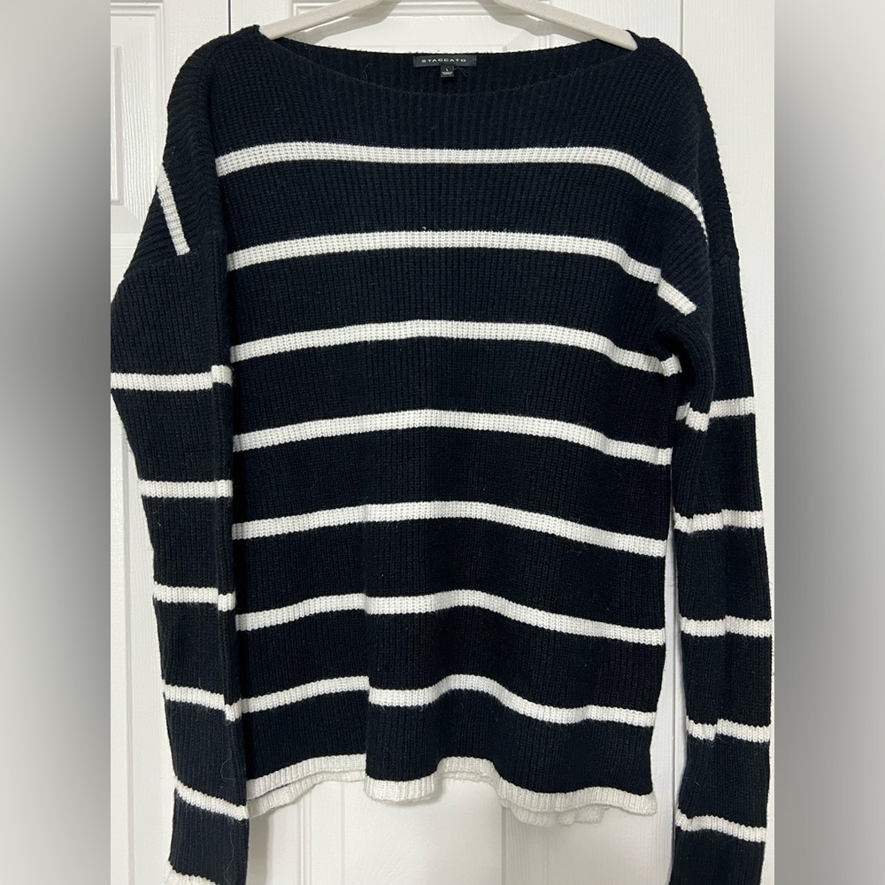 Black & White Striped Sweater